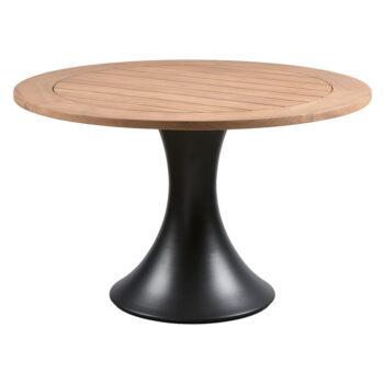 Okrúhly záhradný jedálenský stôl z teakového dreva ø 122 cm Charley – Exotan – Obrázok 3
