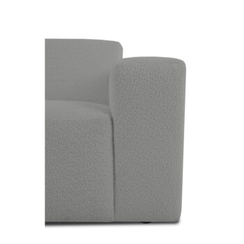 Sivá rohová pohovka z textílie buklé (do "U") Roxy – Scandic – Obrázok 5