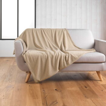 Béžová fleecová deka 180x220 cm Curly Wooly – douceur d'intérieur – Obrázok 3