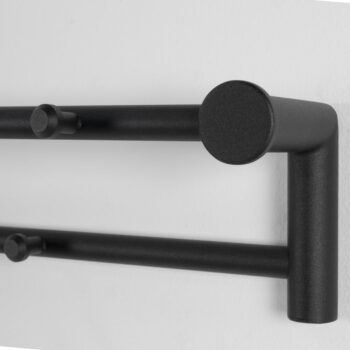 Čierny kovový nástenný vešiak Suza – Spinder Design - Image 6