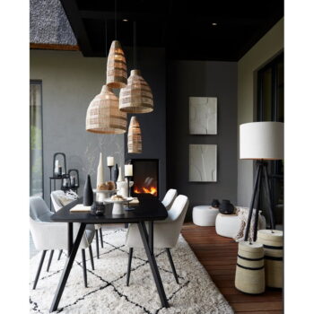 Závesné svietidlo v prírodnej farbe s tienidlom z morskej trávy ø 50 cm Sagar – Light & Living - Image 3