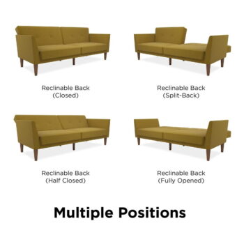 Žltá rozkladacia pohovka 205 cm Regal - Novogratz – Obrázok 9