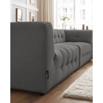 Tmavosivá pohovka 324 cm Kleber - Bobochic Paris – Obrázok 4