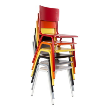 Sivé jedálenské stoličky v súprave 4 ks Back to school – Zuiver - Image 8