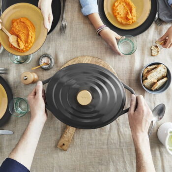 Hliníkový hrniec s pokrievkou s nepriľnavým povrchom na indukciu 5.7 l Air - Tefal - Image 2