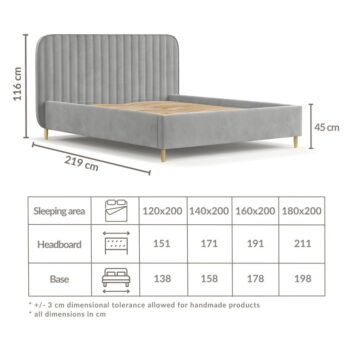 Čalúnená jednolôžková posteľ s úložným priestorom s roštom 120x200 cm v mentolovej farbe Noto – Maison de Rêve - Image 5