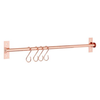Železná nástenná kúpeľňová tyč vo farbe ružového zlata Premier Housewares - Image 3