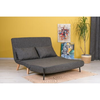 Tmavosivá rozkladacia pohovka 120 cm Folde – Artie - Image 3