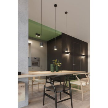 Čierne nástenné svietidlo Nice Lamps Roda - Image 11