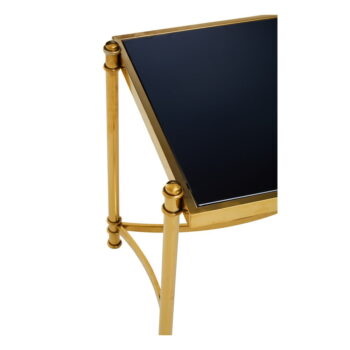 Odkladací stolík so sklenenou doskou 50x56 cm Ackley – Premier Housewares - Image 5