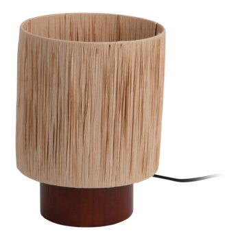 Stolová lampa v prírodnej farbe s tienidlom z papierového výpletu (výška 28,5 cm) Sheer – Leitmotiv