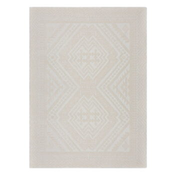 Krémovobiely umývateľný koberec zo ženilky 80x160 cm Jaipur – Flair Rugs - Image 2