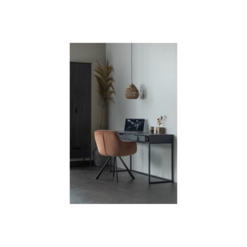 Čierna šatníková skriňa z jaseňového dreva 60x210 cm Silas – WOOOD - Image 5