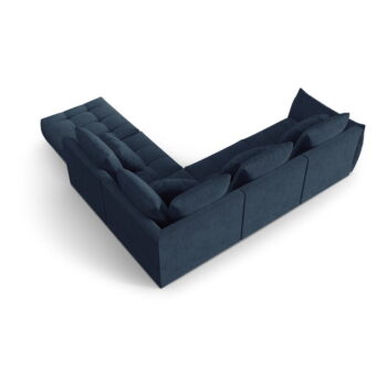 Tmavomodrá rohová pohovka (pravý roh/do L) Bloom – Micadoni Home - Image 4