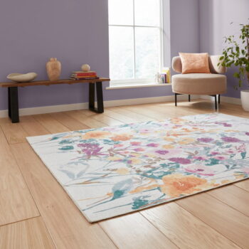 Žltý prateľný behúň 61x170 cm Country Floral – Catherine Lansfield - Image 2