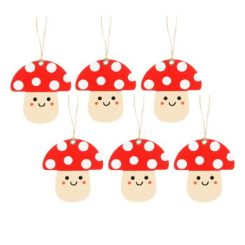 Visačky na darčeky v súprave 6 ks Mushroom – Sass & Belle - Image 2