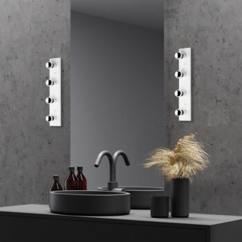 Biele nástenné svietidlo Mirro – Opviq lights - Image 2