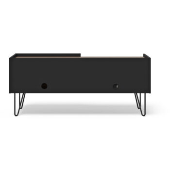 Hnedo-čierny TV stolík v dekore orecha 140x59 cm Nina – TemaHome - Image 3