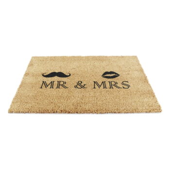 Rohožka z kokosového vlákna 40x60 cm Mr and Mrs – Artsy Doormats – Obrázok 3