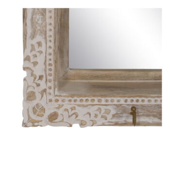 Nástenné zrkadlo s dreveným rámom 61x38 cm – Ixia – Obrázok 3
