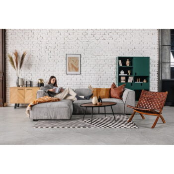 Svetlosivý modul leňošky k pohovke Bonami Selection Fairfield, ľavý roh – Obrázok 2