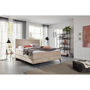 Béžová boxspring posteľ 160x200 cm La Maison - Meise Möbel - Image 11