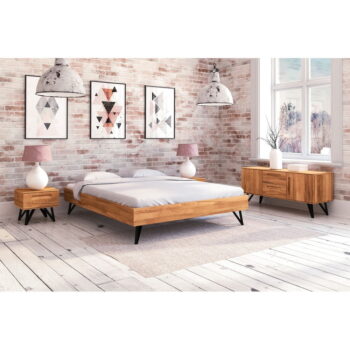 Dvojlôžková posteľ z bukového dreva 140x200 cm Golo - The Beds - Image 3