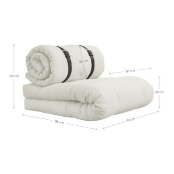 Variabilné kreslo Karup Design Buckle Up Beige – Obrázok 7