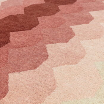 Ružový vlnený koberec 200x290 cm Hive – Asiatic Carpets - Image 3