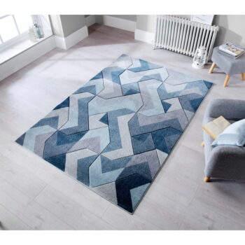 Modro-sivý koberec Flair Rugs Aurora, 200 x 290 cm - Image 5