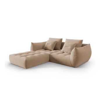 Béžová rohová pohovka z textílie bouclé (variabilný roh) Bloom – Micadoni Home - Image 3