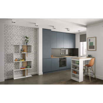 Biely barový stôl s doskou v dekore duba 115x50 cm Aravis - TemaHome – Obrázok 5