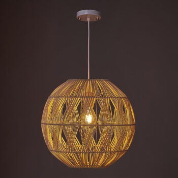 Ratanové stropné svietidlo v prírodnej farbe s ratanovým tienidlom ø 37 cm Natural Way – Casa Selección - Image 2