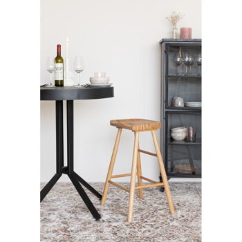 Barová stolička z dubového dreva v prírodnej farbe 64 cm Vander – White Label - Image 11