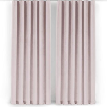 Svetloružový zamatový dimout záves 400x225 cm Velto – Filumi - Image 8
