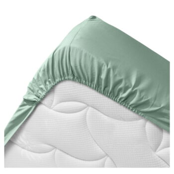 Svetlozelená napínacia plachta z Bio bavlny 140x190 cm Biolina – douceur d'intérieur - Image 4