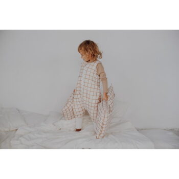 Béžová súprava do postieľky Camel Check – Malomi Kids - Image 10