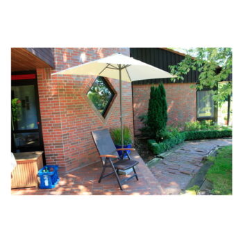 Biely slnečník 145x250 cm – Garden Pleasure - Image 3