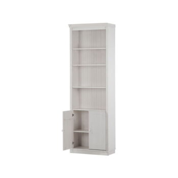 Biela knižnica z borovicového dreva 74x223 cm Anita – Støraa - Image 3
