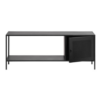 Čierna kovová knižnica 120x47 cm Malibu - Unique Furniture - Image 6