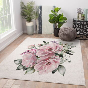 Ružovo-krémový prateľný koberec 80x140 cm New Carpets - Oyo home - Image 2