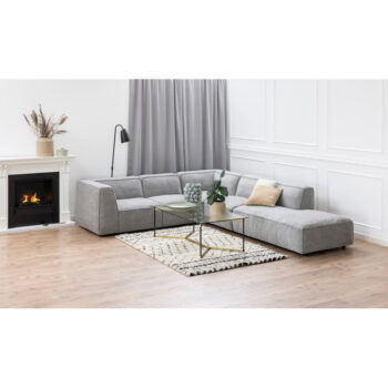 Svetlosivý modul leňošky k pohovke Bonami Selection Fairfield, ľavý roh – Obrázok 9