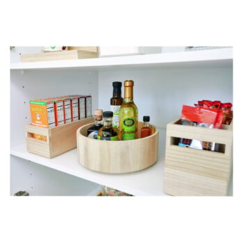Otočný kuchynský organizér z dreva paulownia iDesign Tall, 26,7 cm - Image 3