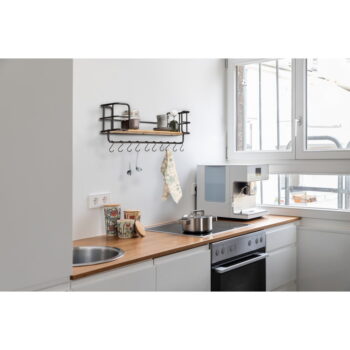 Čierna kovová polica 79 cm Loft – Wenko - Image 3