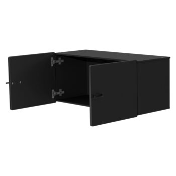 Čierne komponenty s dvierkami 2 ks 80x36 cm Dakota – Tenzo – Obrázok 6