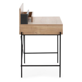 Pracovný stôl z dubového dreva so sekretárom 60x113 cm Lila – Marckeric – Obrázok 5