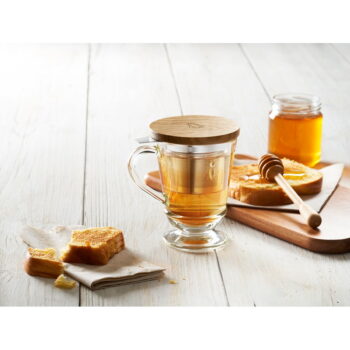 Sklenený hrnček so sitkom 270 ml Abeille – La Rochére - Image 2