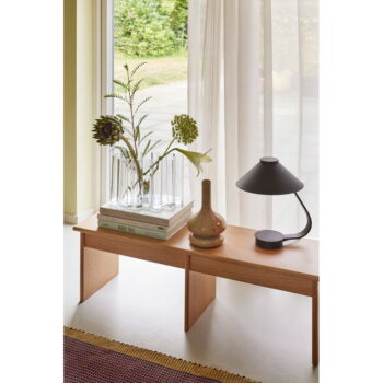 TV stolík v dekore duba v prírodnej farbe 99x30 cm Doppio – Hübsch – Obrázok 5