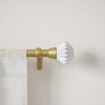 Oceľová roztiahnuteľná garniža 107 - 305 cm Pleat - Umbra - Image 5