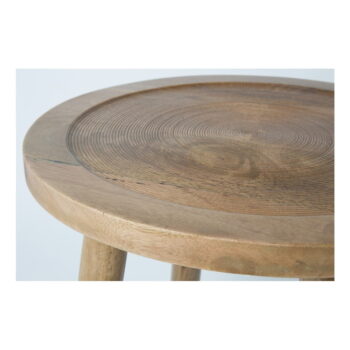 Odkladací stolík z mangového dreva Zuiver Dendron, Ø 43 cm - Image 3